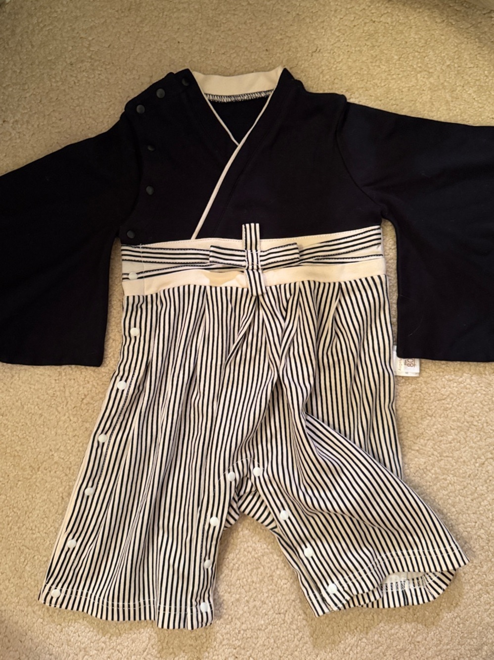 Authentic Japanese kimono style romper